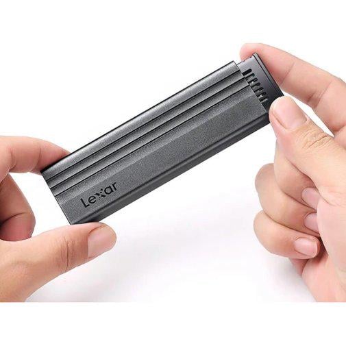 Кишеня для жорстких дисків зовнішня Lexar E300 для M.2 NVMe SSD, USB 3.2 Gen2 Type-C до 10 Гбіт/с (CASE-LEXAR-E300-SLV) - фото 4