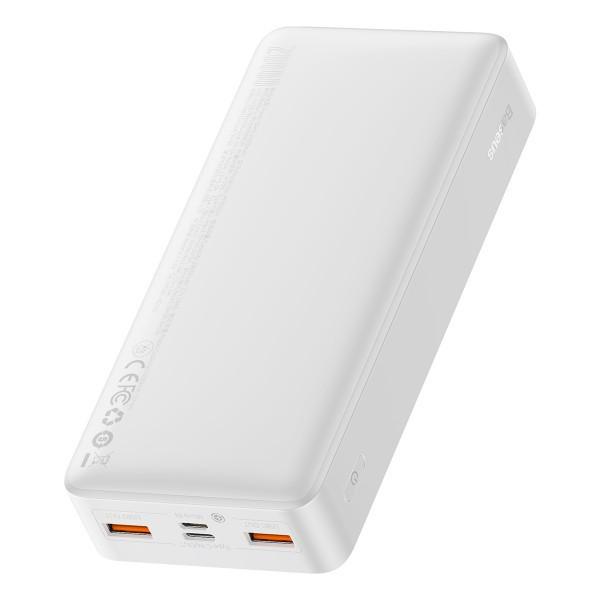 Павербанк Baseus Bipow Digital Display 20000 mAh 20W 3A PD White с быстрой зарядкой - фото 3