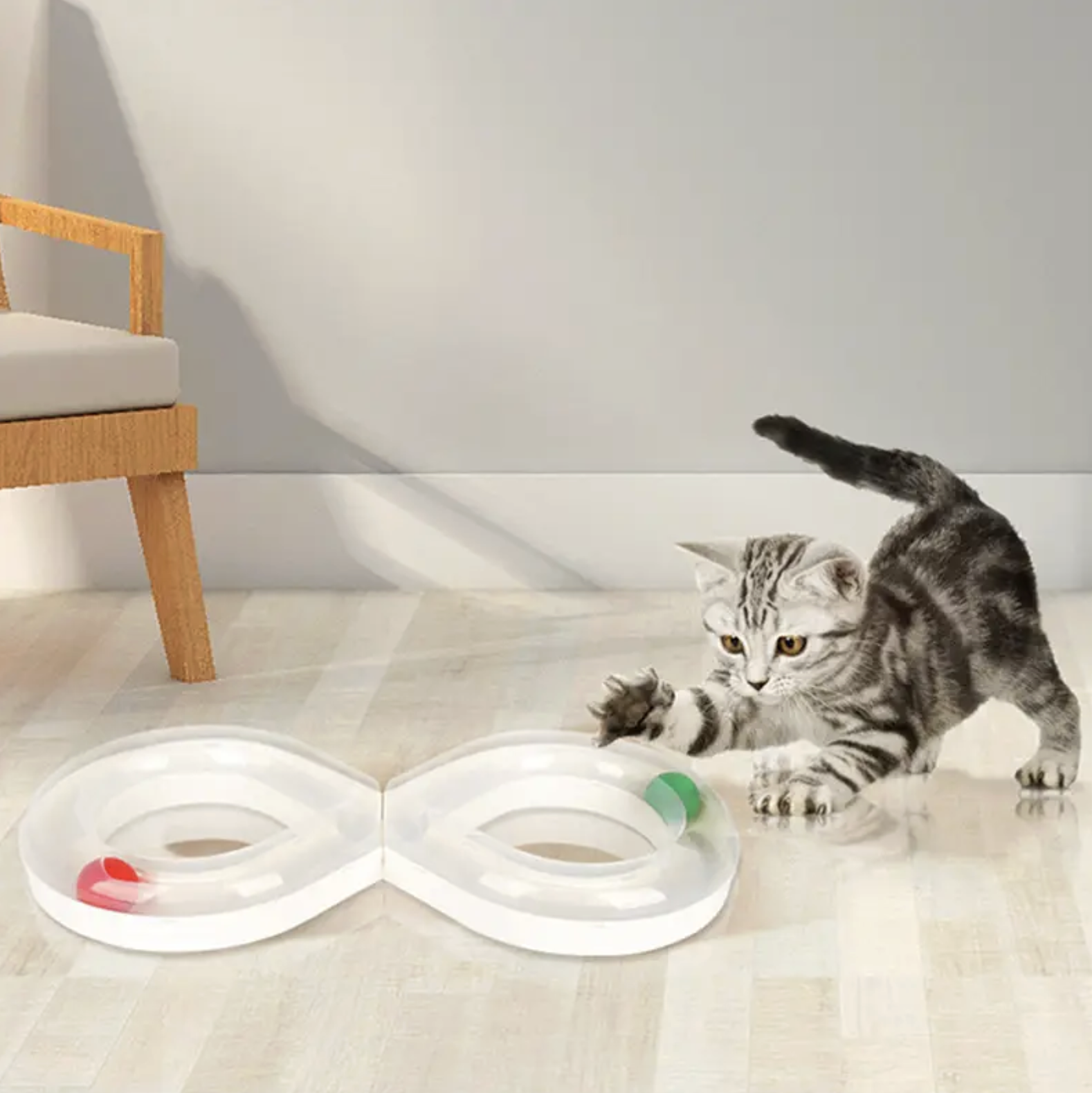 Іграшка інтерактивна для котів Білий - фото 5 Іграшка інтерактивна для котів Білий - фото 5