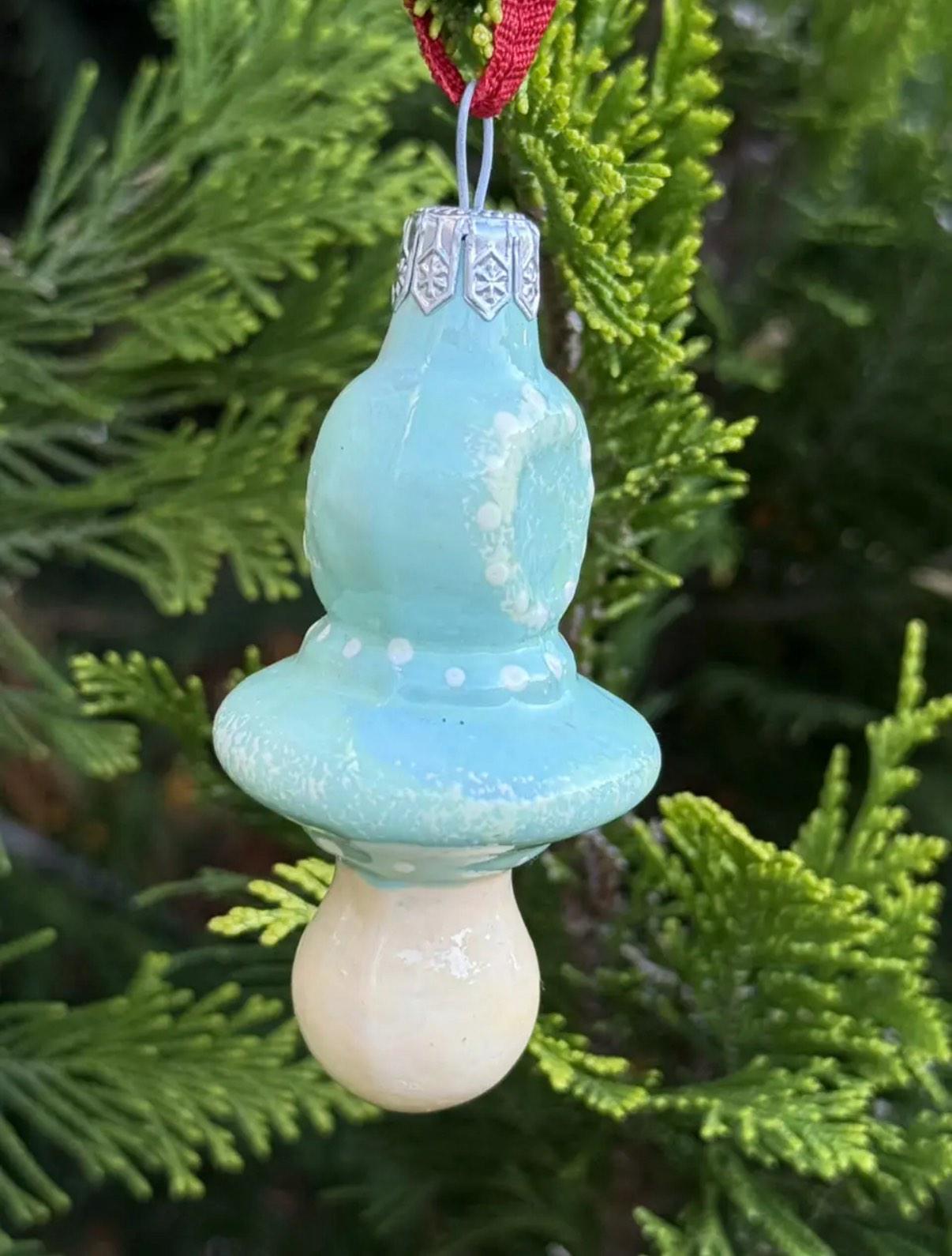 Игрушка елочная формованная Соска Пустышка Голубой