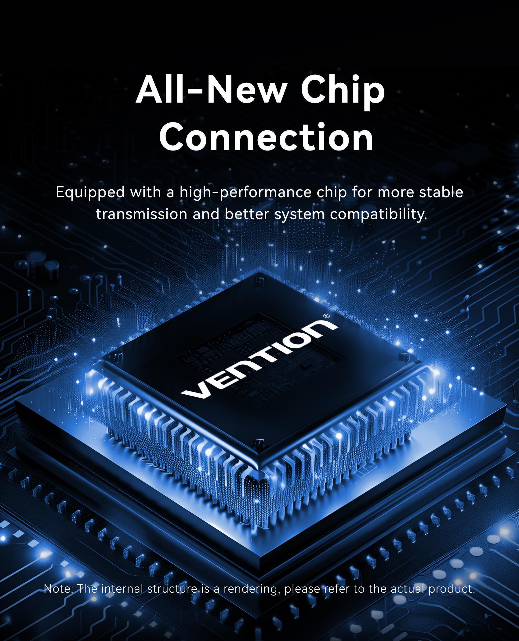 Адаптер USB-C Vention 2.5 гбит/с алюминиевый 0.15 м Серый (CFTHB) - фото 8