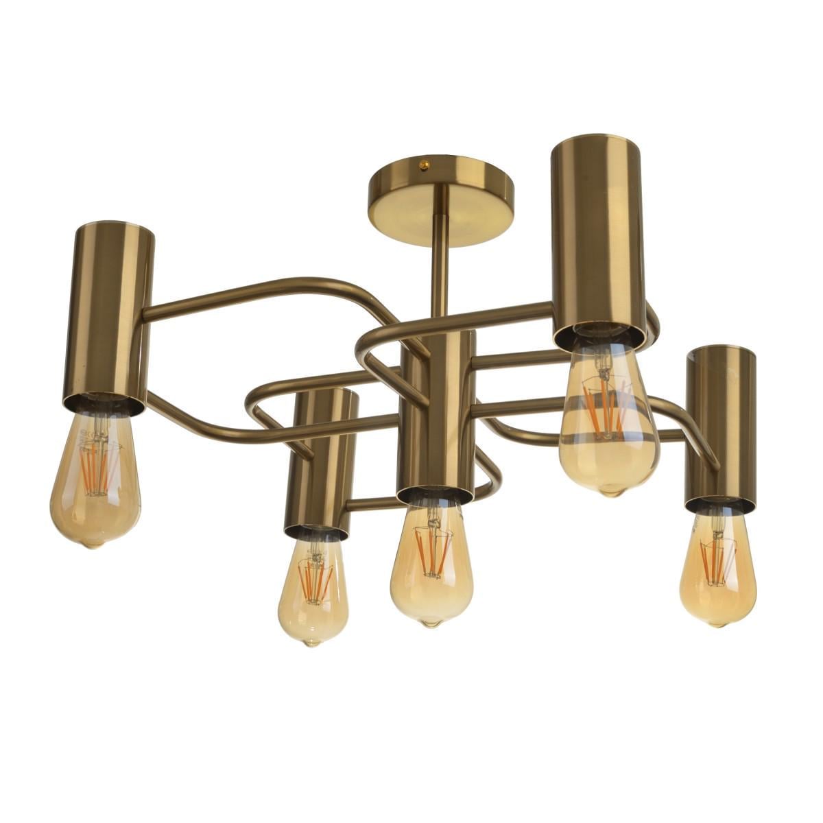 Люстра лофт потолочная Brille BL-948C/5 E27 SB на 5 плафонов