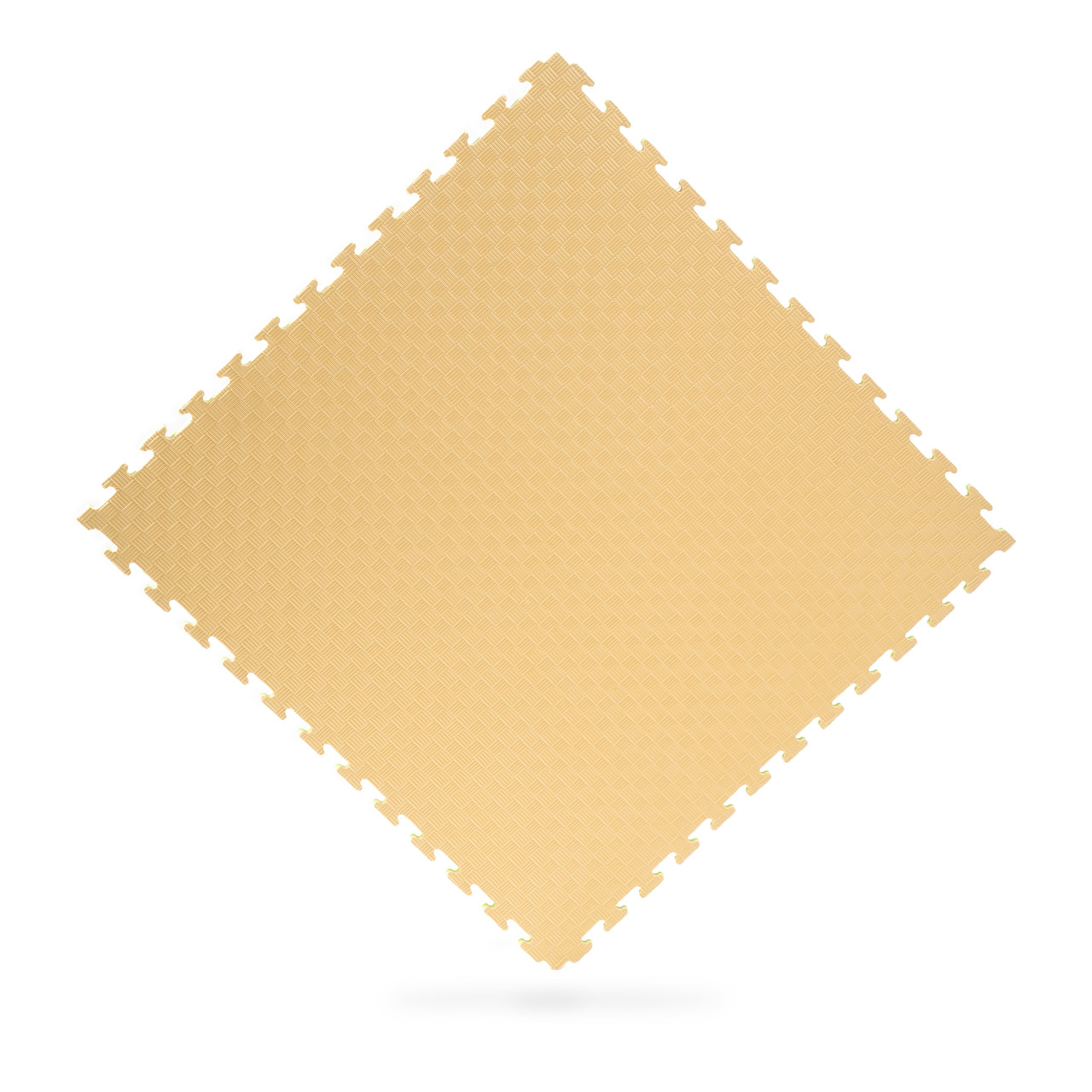 Мат татамі WCG EVA ластівчин хвіст 100х100х2 см Бежево-зелений (W-100х2G/B)