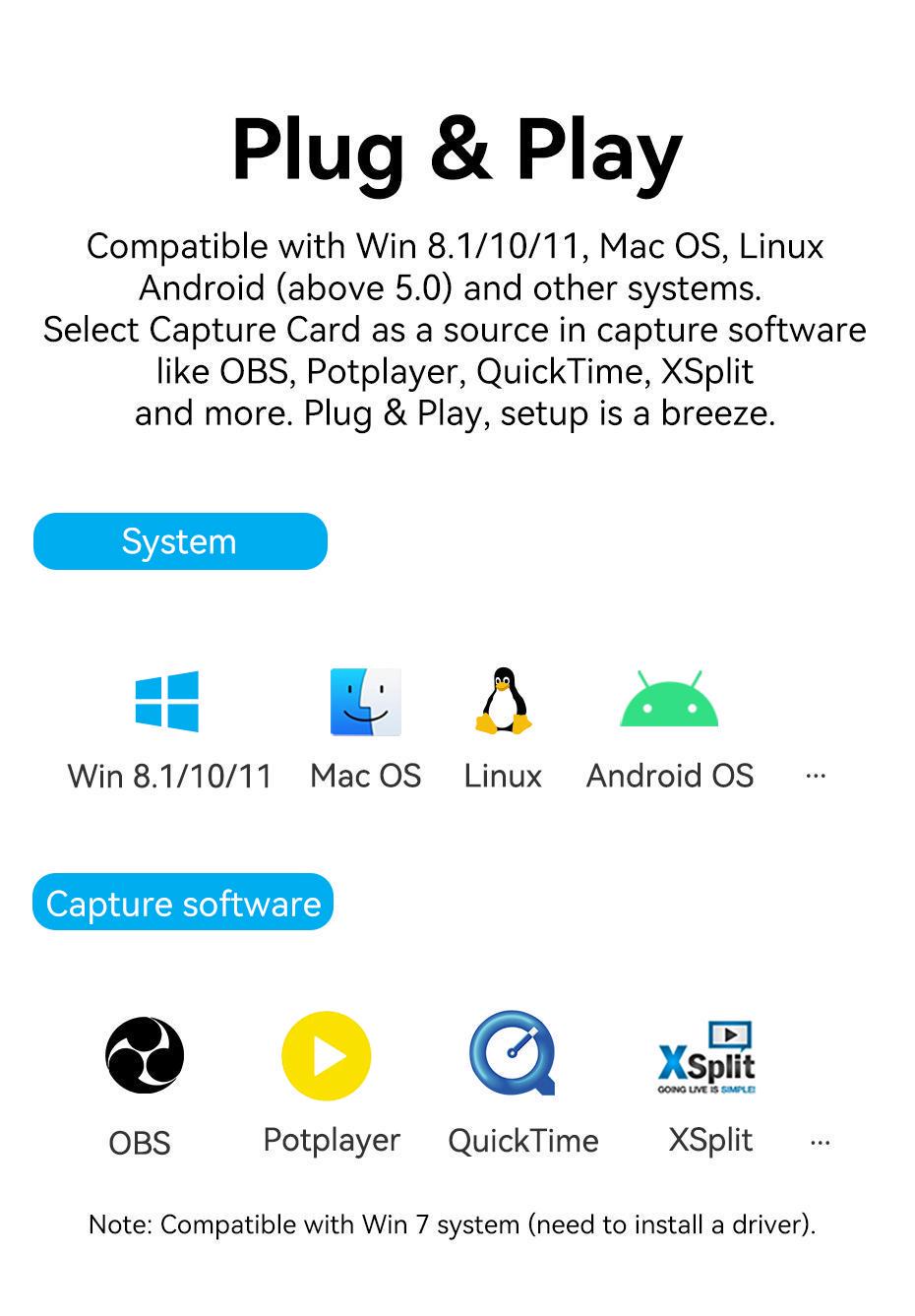 Карта видеозахвата Vention Type-C/USB-HDMI 1080p 60Гц режимы Черный (ACWHA) - фото 11 Карта видеозахвата Vention Type-C/USB-HDMI 1080p 60Гц режимы Черный (ACWHA) - фото 11