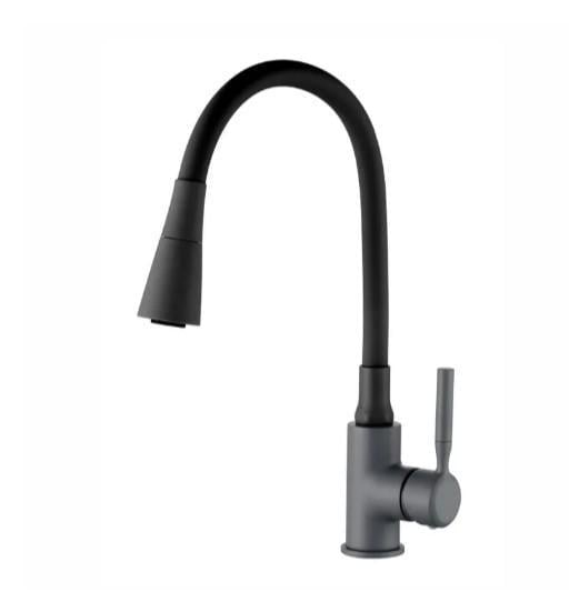 Смеситель для кухни Zerix Atrium-011-T Graphite Refl Black (ZX6106)