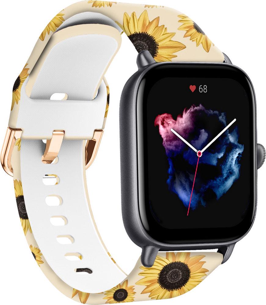 Ремешок силиконовый Colorful для Amazfit GTS 3 Sunflower Powder (37727)