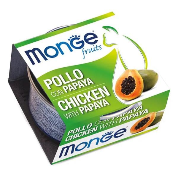 Корм для взрослых кошек Monge Cat Wet курица с папаей 0,08 (27259955)