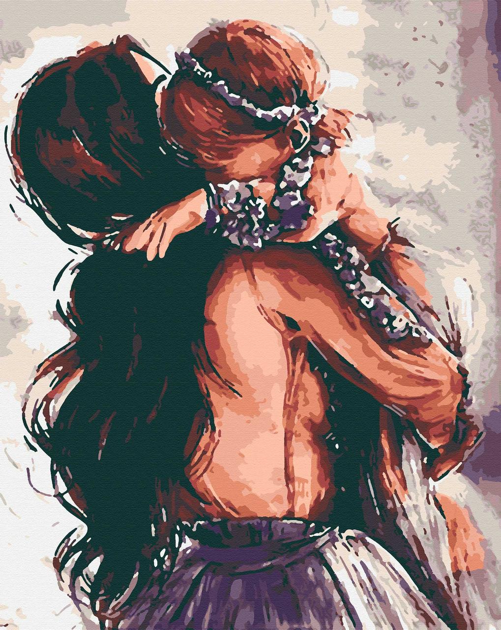 Картина по номерам Мамины объятия 40x50 см (RB-0139) - фото 4 Картина по номерам Мамины объятия 40x50 см (RB-0139) - фото 4