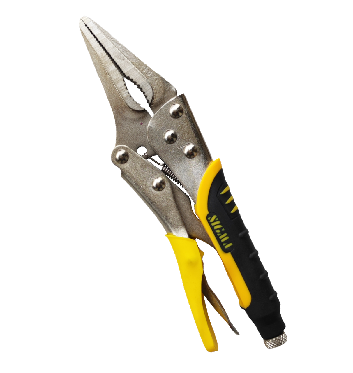 Клещи зажимные удлиненные Sigma CrV прорезиненные ручки 230 мм (52285)