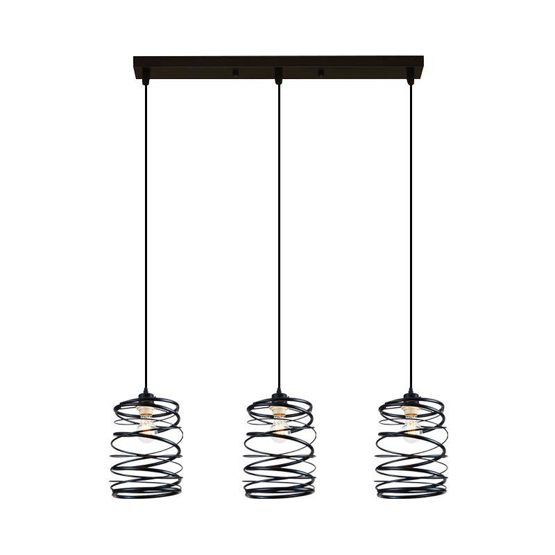 Люстра в стиле лофт GLD-18279-3 на 3 плафона Black