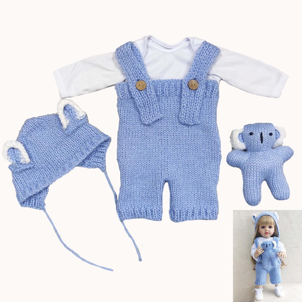 Одяг для ляльки Реборн 55 см з 4 предметів (2288728615) - фото 2 Одяг для ляльки Реборн 55 см з 4 предметів (2288728615) - фото 2