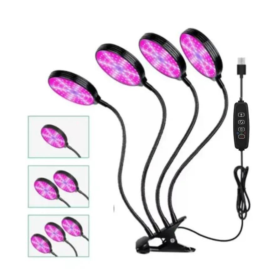 Фітолампа LED USB для росту рослин на 4 лампи (545) - фото 8 Фітолампа LED USB для росту рослин на 4 лампи (545) - фото 8