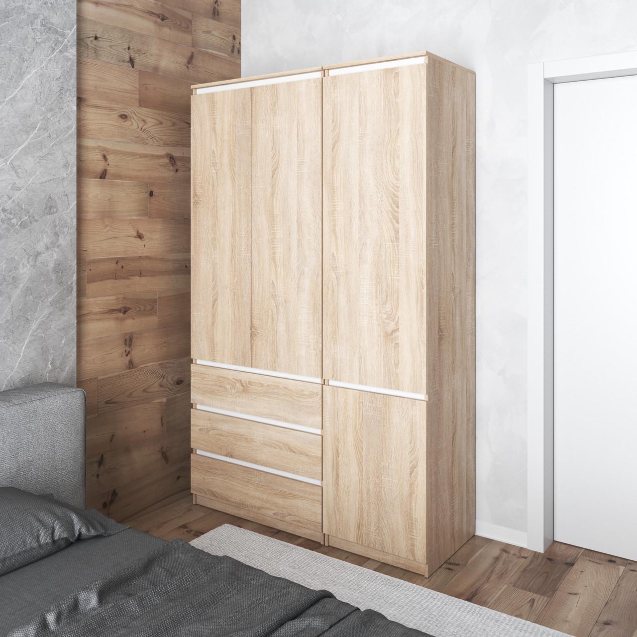 Меблевий комплект для одягу Вайс R9/R22 1304х500х2110 мм Дуб Сонома/Білі планки (30846972) - фото 1 Меблевий комплект для одягу Вайс R9/R22 1304х500х2110 мм Дуб Сонома/Білі планки (30846972) - фото 1