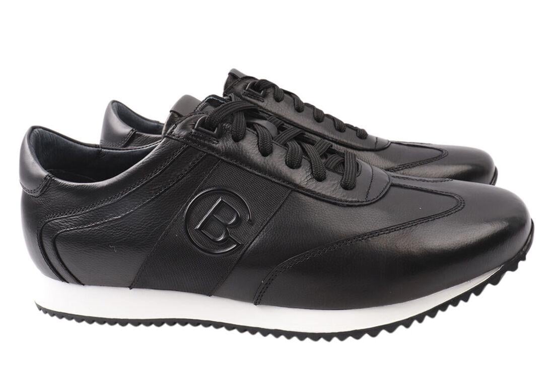 Кроссовки мужские Anemone из кожи на низком ходу на шнуровке р. 40 Черный (166-21DTS)