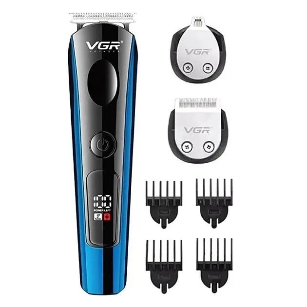 Машинка для стрижки VGR V-259 3в1 бездротова акумуляторна з режимом турбо (TP-342)