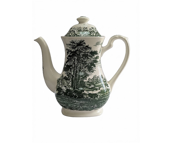 Чайник винтажный ROMANTIC ENGLAND IRONSTONE J. & G. MEAKIN ENGLAND изысканный и качественный фарфоровый с крышкой (123897)