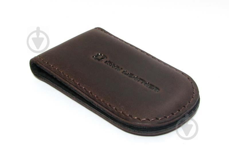 Затискач для грошей DNK Leather Коричневий (DNK Klip magnes-H col.F)