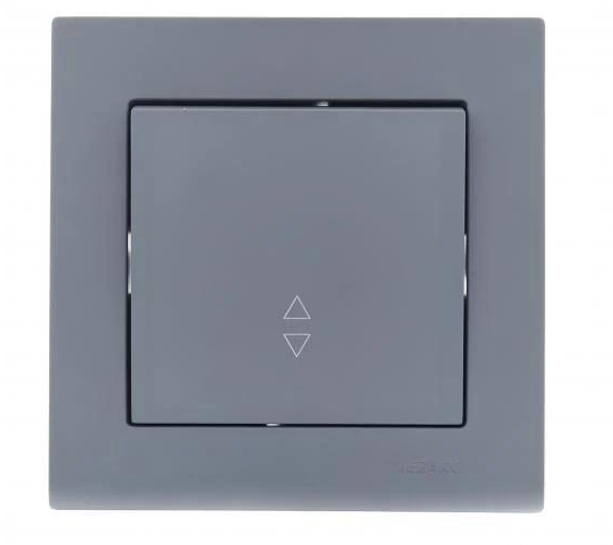 Выключатель проходной 1-ый 742-3488-105 серия Vesna Графитовый (00000123300)