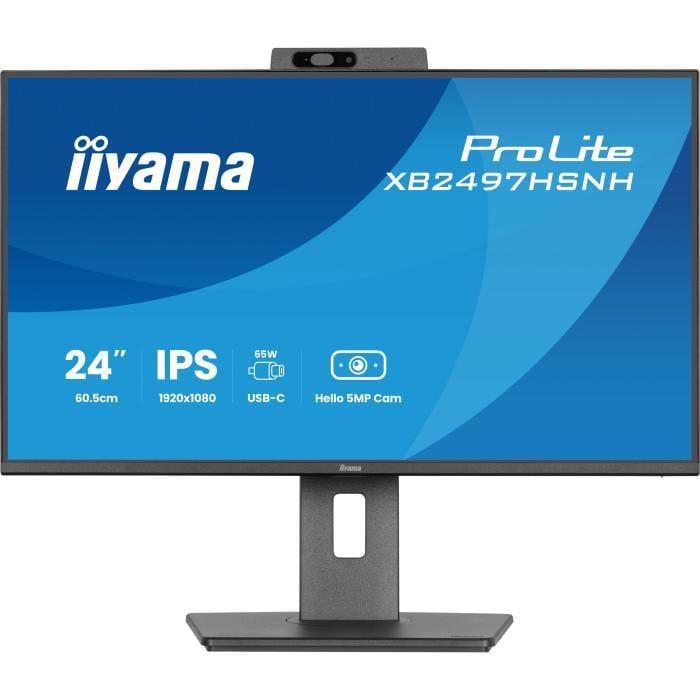 Монитор с вебкамерой Iiyama ProLite XB2497HSNH-B1 USB-C Black (36944212) Монитор с вебкамерой Iiyama ProLite XB2497HSNH-B1 USB-C Black (36944212)