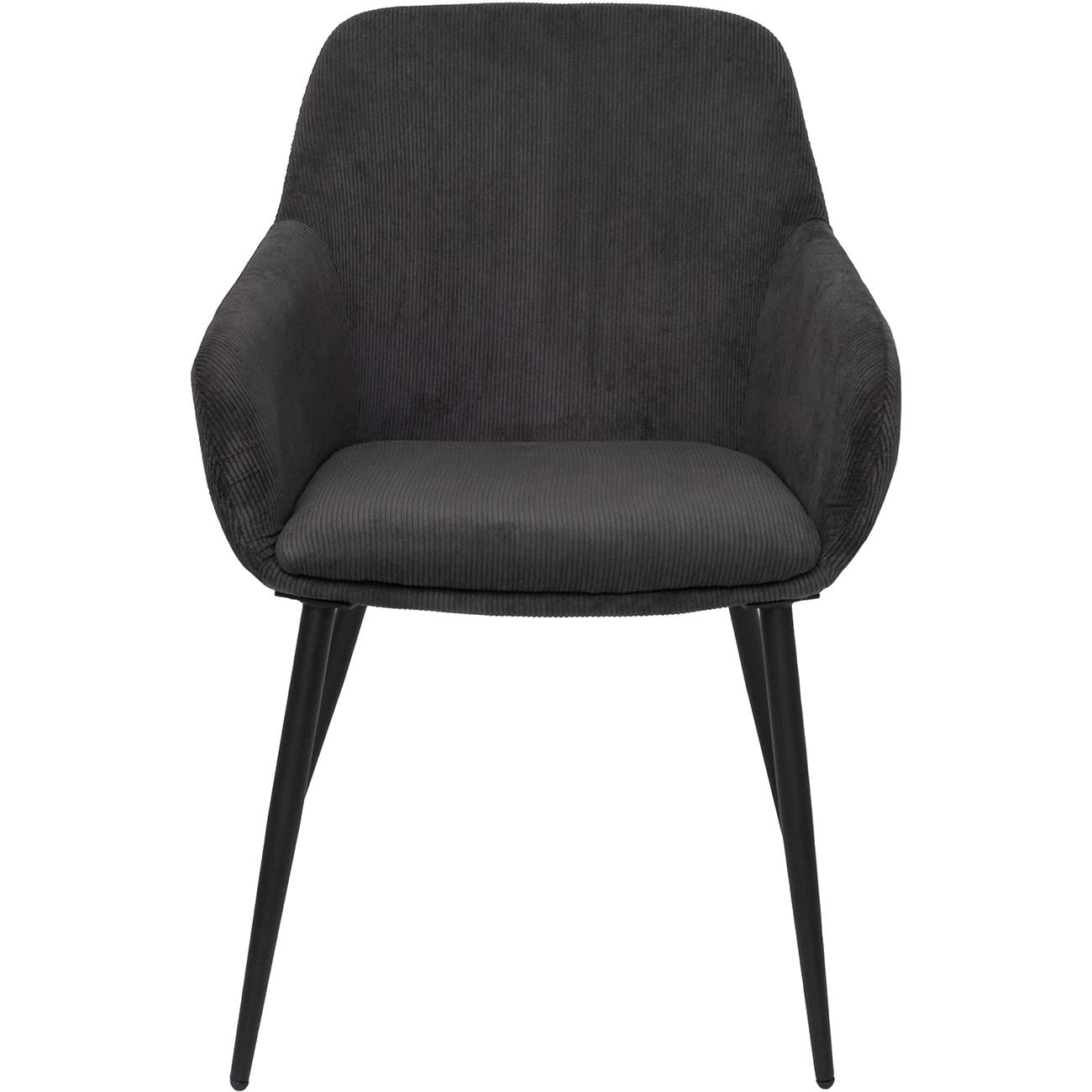 Стул обеденный Oliver с подлокотниками Grey velvet (13573)