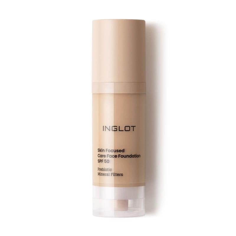 Тональная основа Inglot skin focused care face foundation SPF 50 304 Classic beige