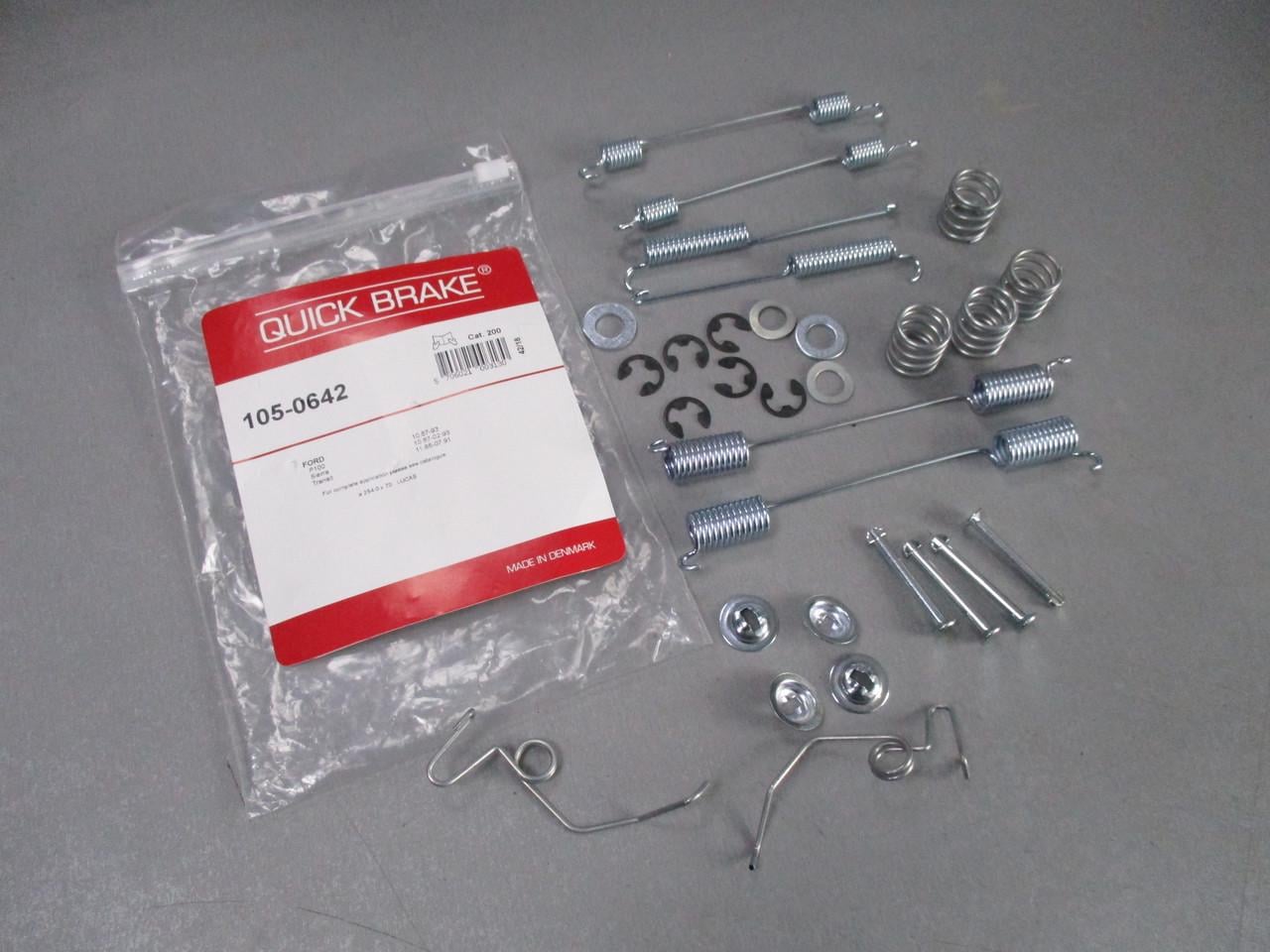 Комплект пружин задних колодок QUICK BRAKE 105-0642 шкворневой FORD TRANSIT ->91 (3085960934)