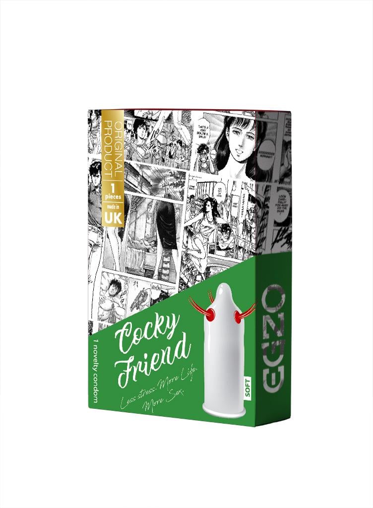 Презерватив латексний EGZO Cocky Friend зі стимулюючими еластичними вусиками (461156)