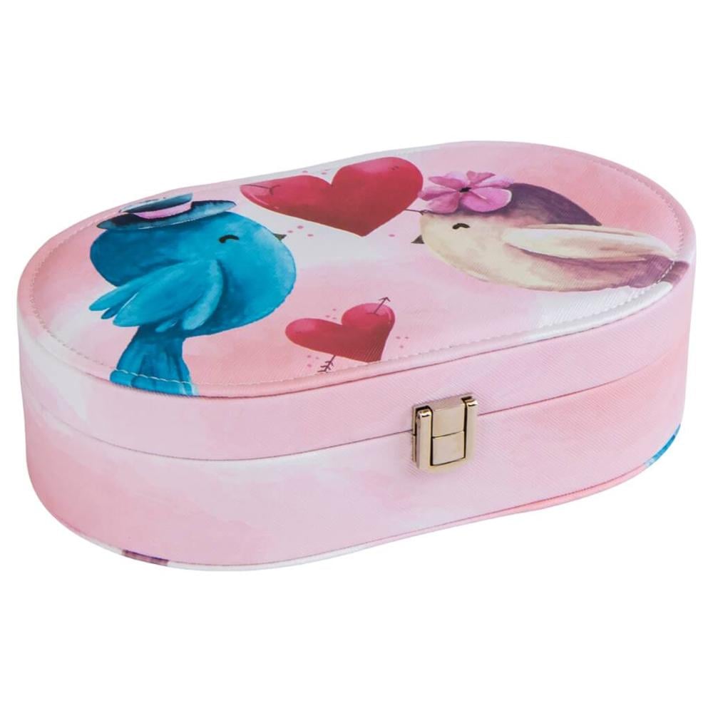 Шкатулка для украшений Elisey Сокровищница красоты с 7 отделениями 13,5х22,5х7 см Розовый (99-81-9065-001)