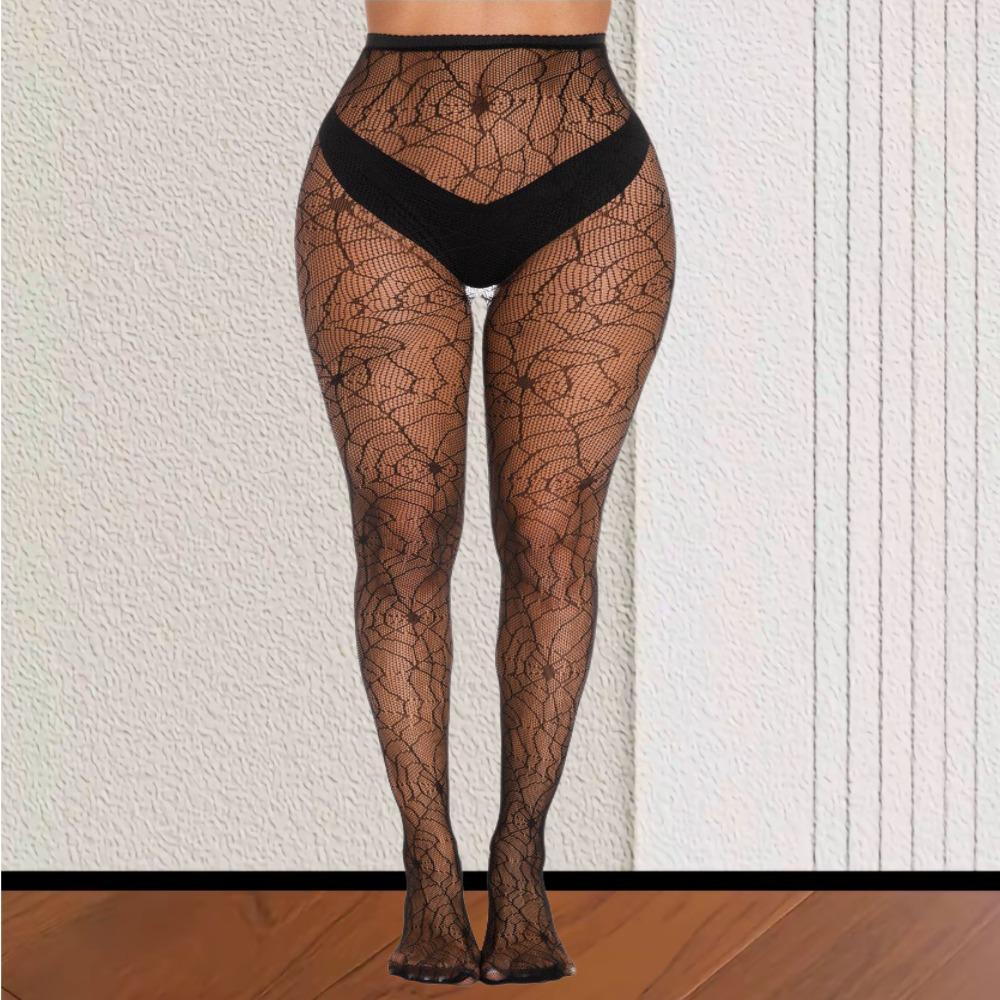 Колготы с паутиной в сетку One Size Черный (К6116) - фото 3 Колготы с паутиной в сетку One Size Черный (К6116) - фото 3