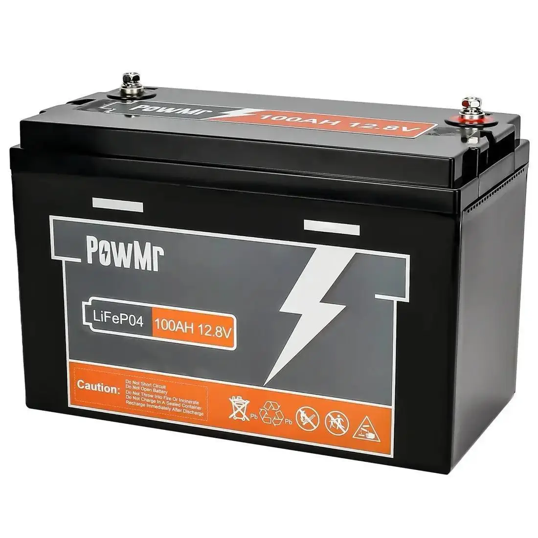 Аккумулятор для солнечных панелей PowMR LiFePO4 100 Ah 12,8V 1200 Вт/ч (30633914)