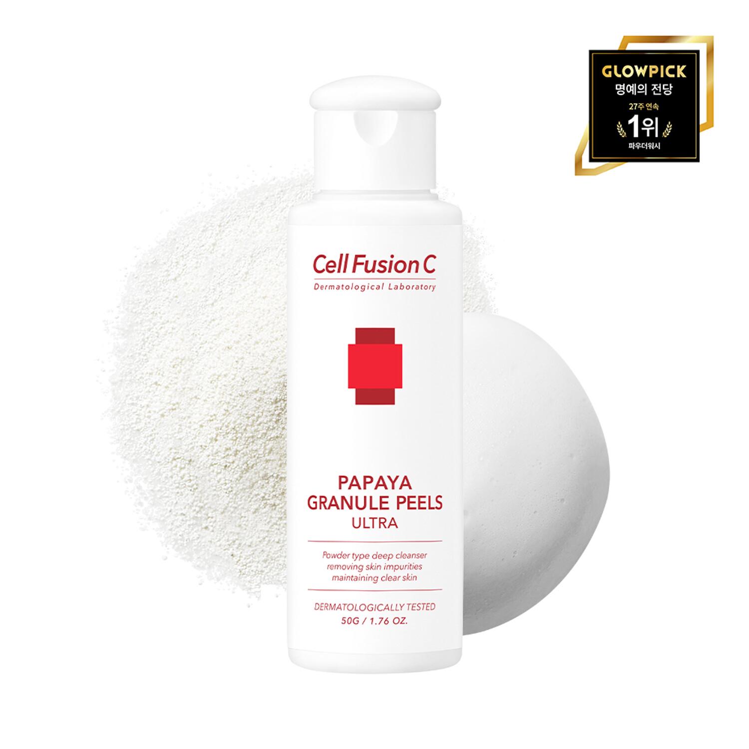 Энзимная пудра Cell Fusion C Papaya Granule Peels Ultra для умывания и отшелушивания 50 г - фото 2