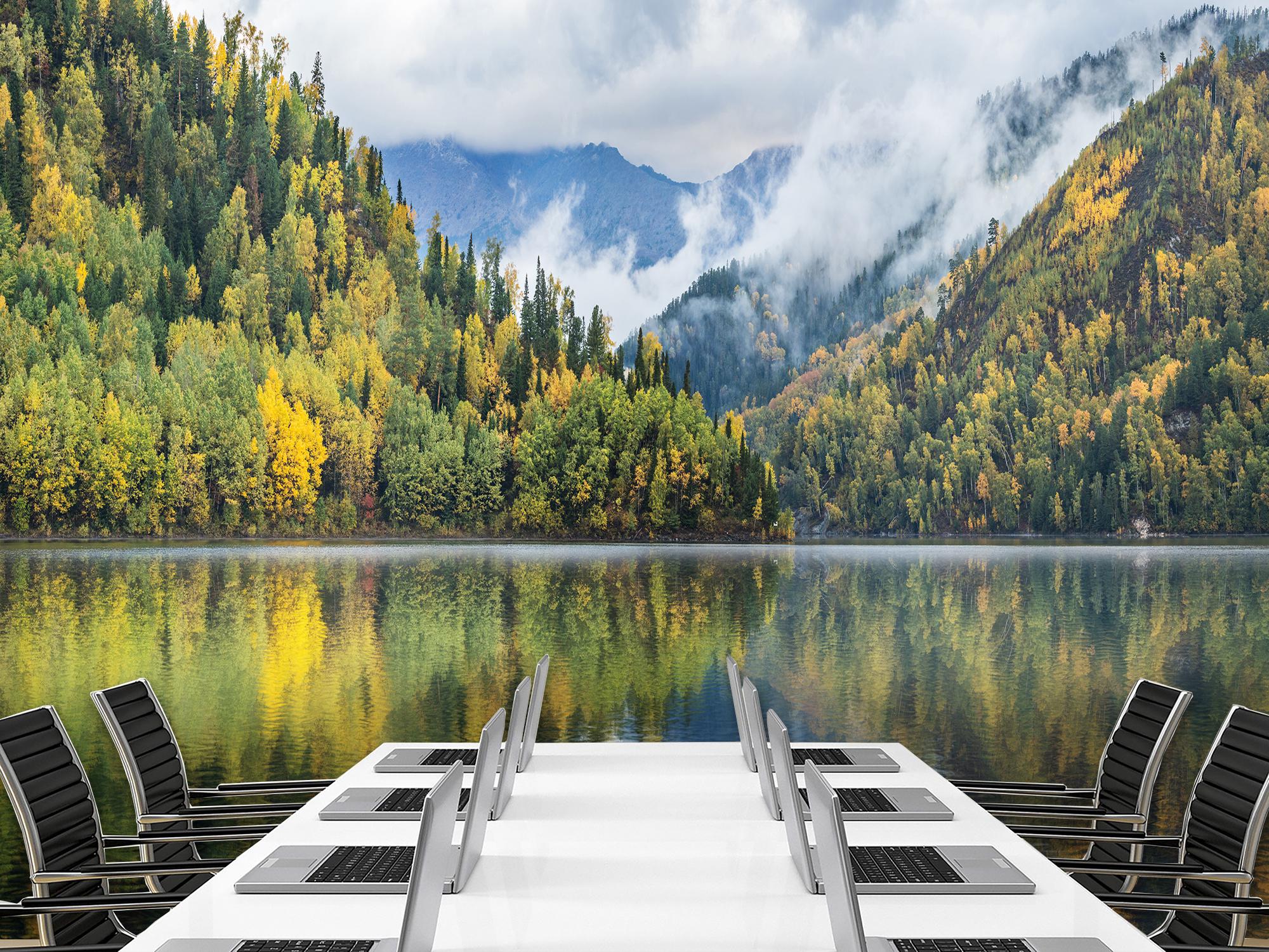 Фотообои флизелиновые Upstream Тишина горного озера 285х190 см (S5NTR-091/4) - фото 7