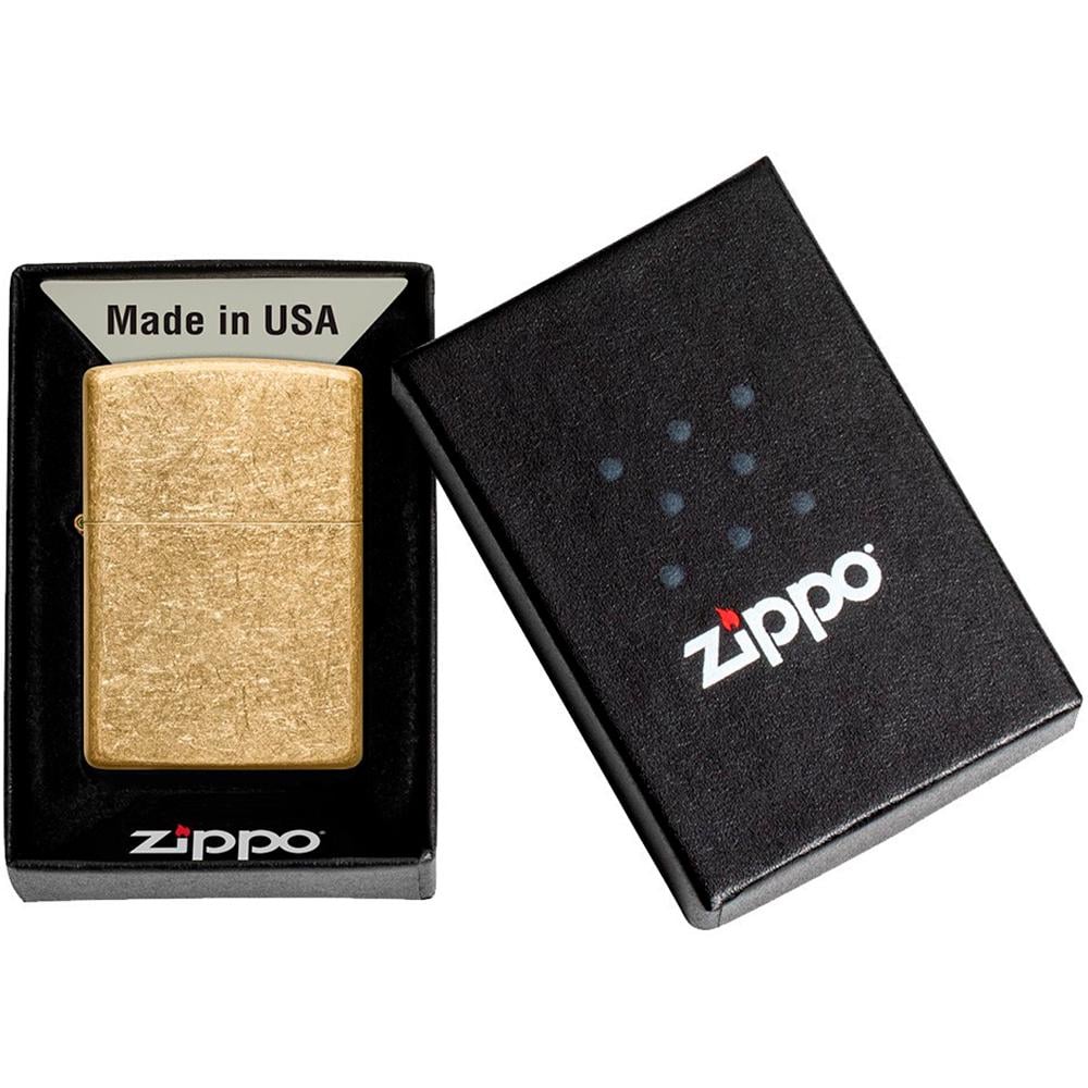 Зажигалка ZIPPO Regular Tumbled Brass (49477) - фото 5