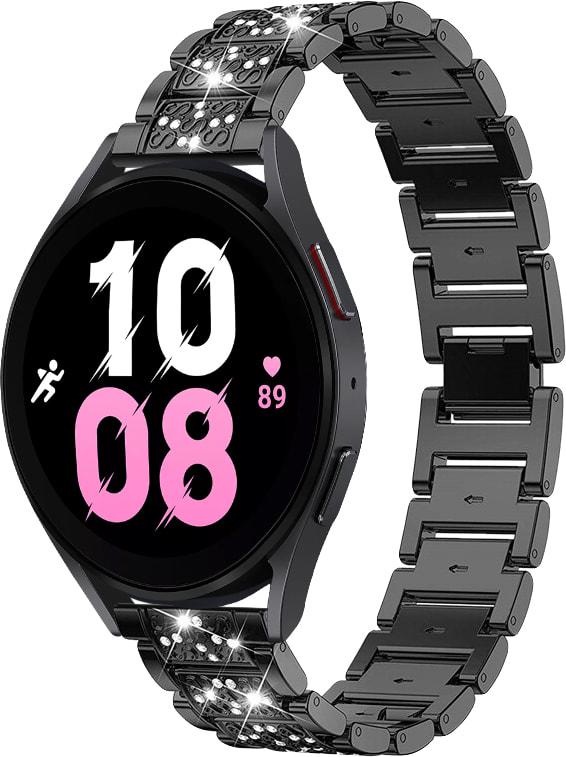 Браслет металлический Glam для Galaxy Watch 5 44 мм Black (32816-2B)
