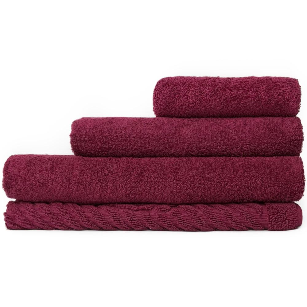 Набор махровых полотенец Dokma Middle Бордовый - фото 1 Набор махровых полотенец Dokma Middle Бордовый - фото 1