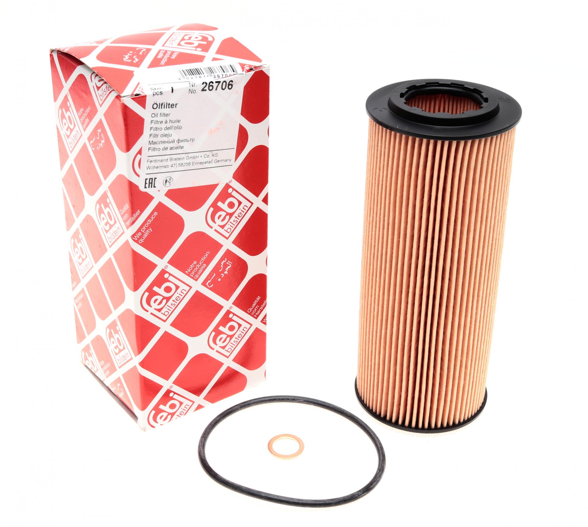 Фільтр масляний FEBI BILSTEIN для BMW 3 E46/5 E60/E61 2,0 D 03- - (26706)
