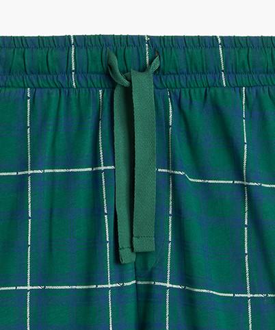 Пижама мужская Atlantic NMP-377 кофта/штаны в клетку хлопковая M Синий/Зеленый (2786960818) - фото 6