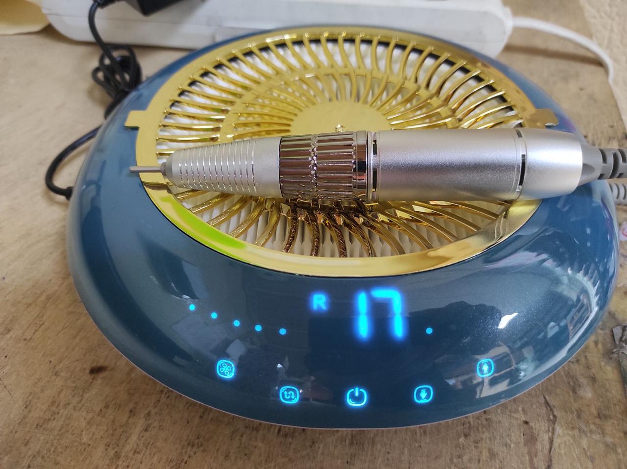 Фрезер з витяжкою для апаратного манікюру/педикюру JMD-803 Pro 2в1 сенсорний для зняття гель лаку 60 Вт 35000 об/хв Синій (13044180) - фото 5 Фрезер з витяжкою для апаратного манікюру/педикюру JMD-803 Pro 2в1 сенсорний для зняття гель лаку 60 Вт 35000 об/хв Синій (13044180) - фото 5