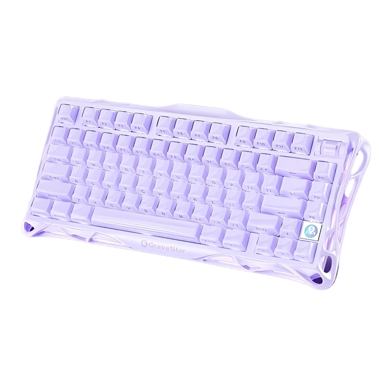 Клавиатура игровая GravaStar Mercury с магнитными переключателями Lavender Purple (V75)
