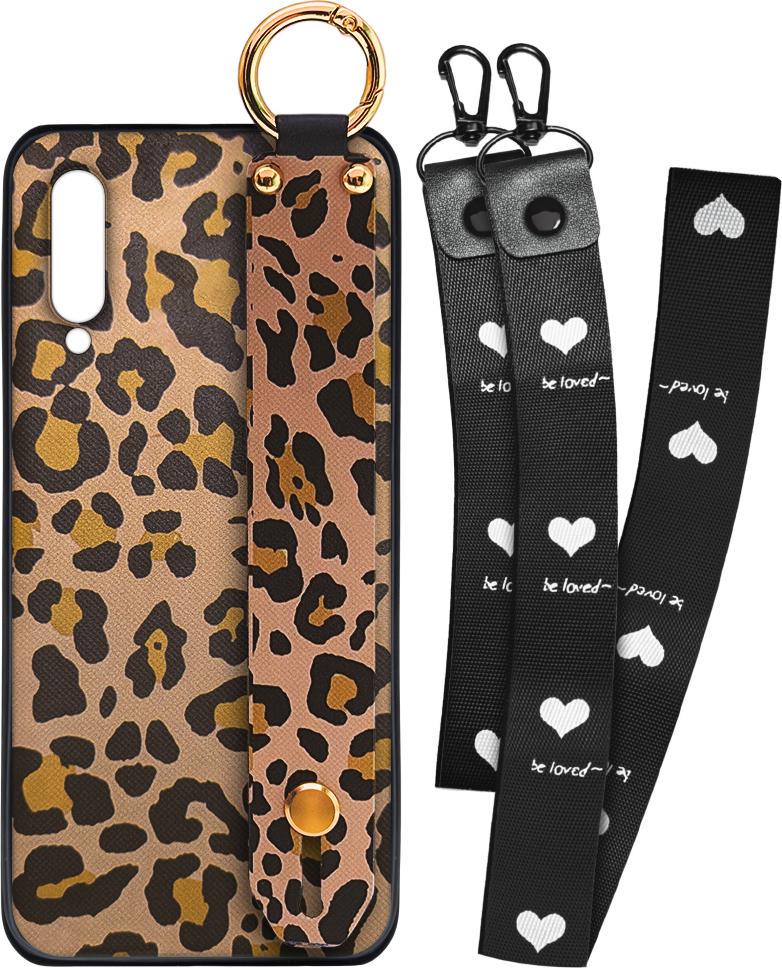 Чехол SHLab Samsung Galaxy A50 A505 Leopard + два ремешка с карабином (31970)