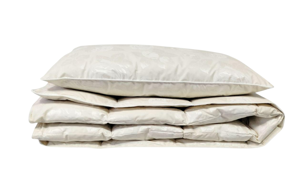 Подушка и одеяло Мир подушек с розами 110х140 см Кремовый (20008)