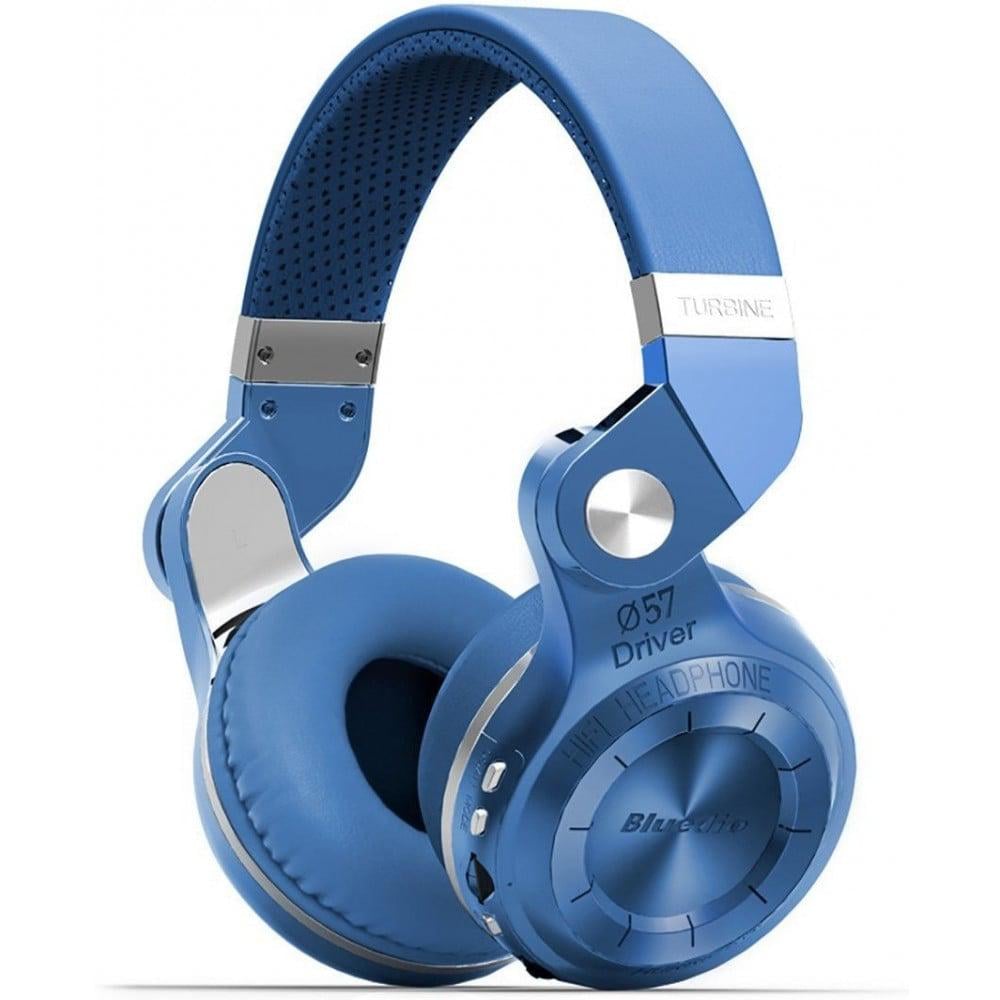 Наушники беспроводные Bluedio T2 Plus со встроенным радио Синий (84)