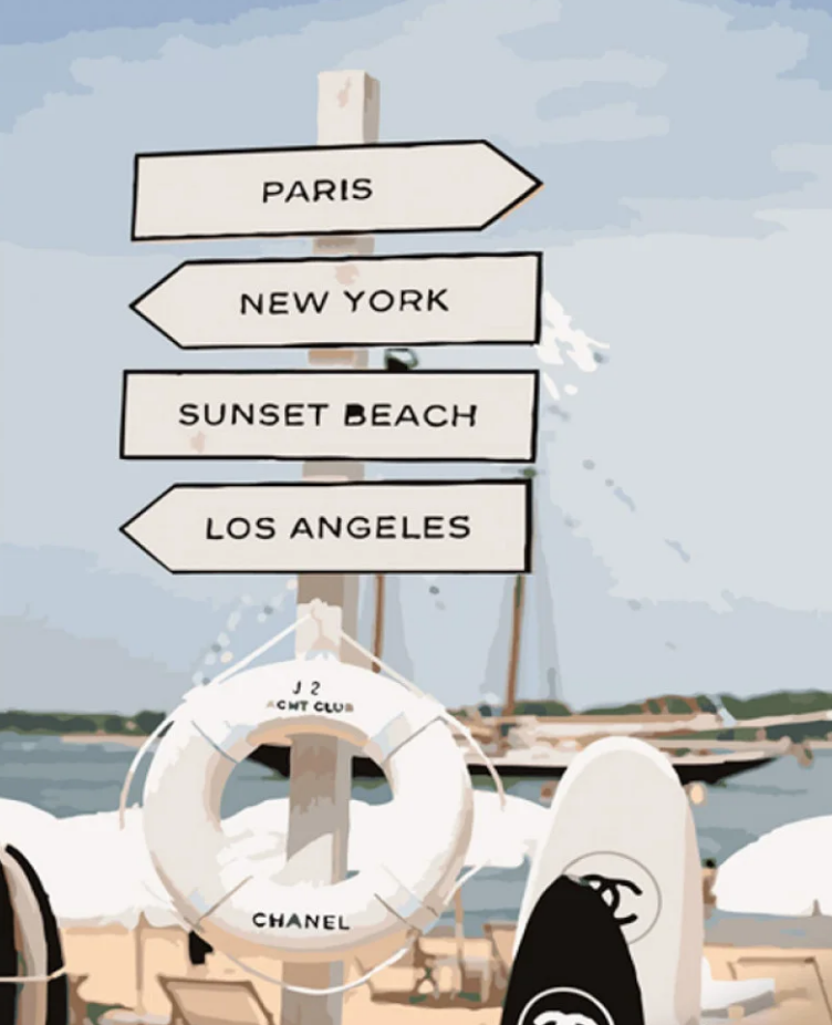 Картина по номерам Strateg Направления отдыха 40x50 см (GS823)