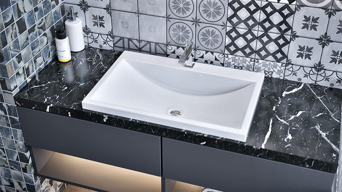 Умивальник накладний Status Braun Low White (695) - фото 9