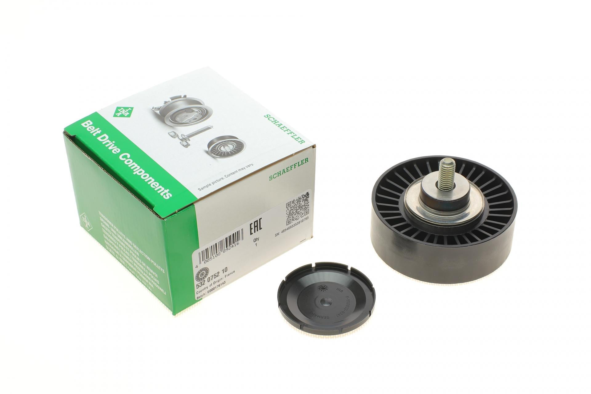 Ролик генератора INA BMW 3 E90 2.8 06-11 N55 B30 паразитный 90х30 мм (532 0752 10 INA)