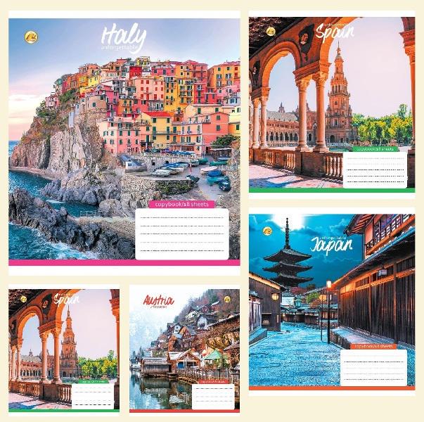 Зошити учнівські Люкс ТЕ11224 Місто 18 арк. 20 шт. в уп. (MTT-146695)