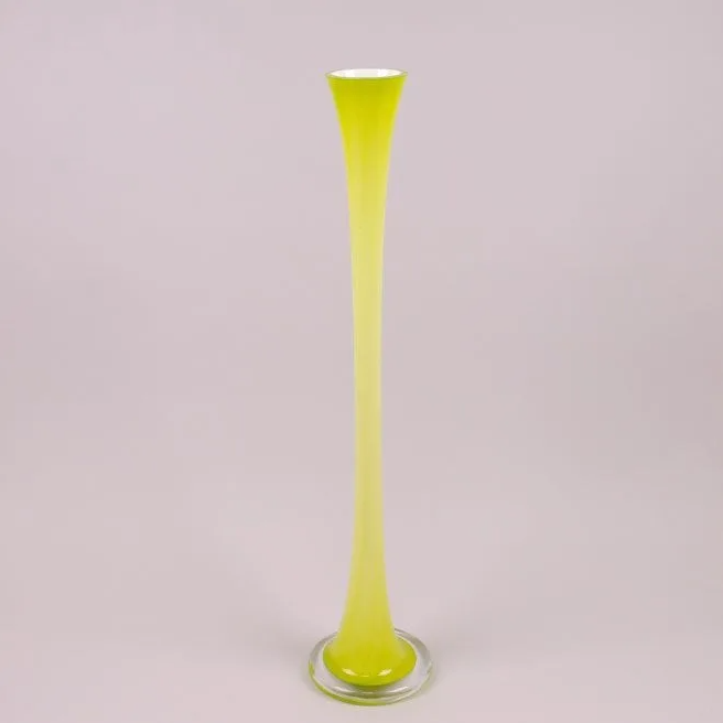 Ваза скляна Flora Pypa 80 см Зелений (8273)