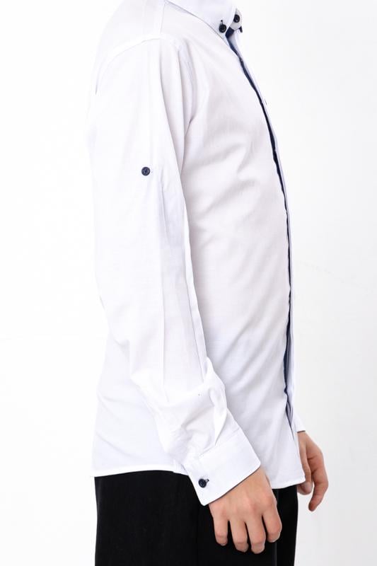 Сорочка класична для хлопчика-підлітка з акцентом Носи Своє р. 16 Білий (15340) - фото 4 Сорочка класична для хлопчика-підлітка з акцентом Носи Своє р. 16 Білий (15340) - фото 4