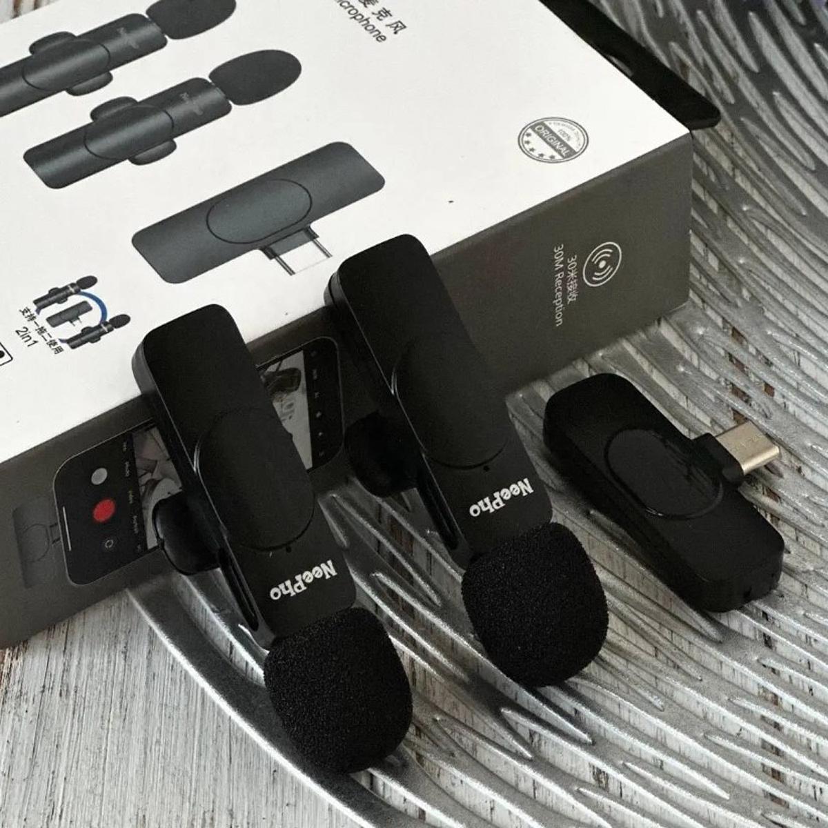 Микрофон петличный беспроводной NeePho 2в1 для блоггера N8 For Type-C