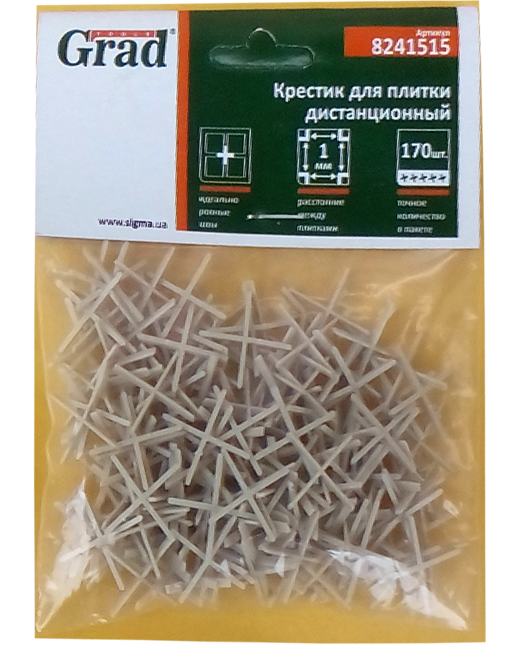 Крестики для плитки ADVANTA 1,0 мм 170 шт. (47105)